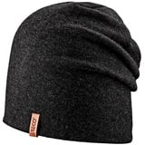 Areco Strickmütze Long-Beanie leicht, warm & weich aus Kaschmir-Mix grau