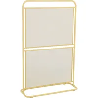 Garden Pleasure Windschutz Divido 80 x 124 cm gelb Metall