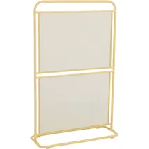 Garden Pleasure Windschutz Divido 80 x 124 cm gelb Metall