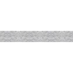 Rodnik Deko-Rückwand, Küchenrückwand, Wandbild "Klinkerwand" ABS-Kunststoff 60x400cm, biegbar, hochwertig mit UV- Direktdruck, für alle Räume geeignet