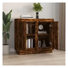 vidaXL Sideboard Räuchereiche 80x34x75 cm Holzwerkstoff