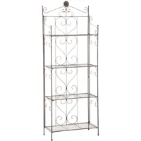 TPFGarden Standregal 160 x 60 x 30 cm Braun