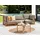 Beliani Gartensofa 75 x 235 x 72 cm Beige