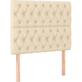 vidaXL Boxspringbett 120 x 200 cm H1 Creme