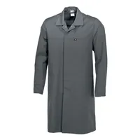 BP 1673-500-53-XLs Unisex-Mantel, 1/1 Ärmel mit verstellbarem Schlitz an der Manschette, 210,00 g/m2 Stoffmischung, dunkelgrau,
