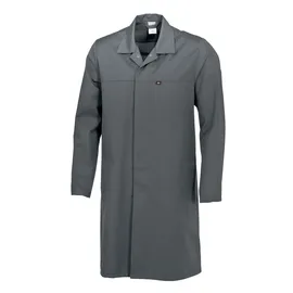 BP 1673-500-53-XLs Unisex-Mantel, 1/1 Ärmel mit verstellbarem Schlitz an der Manschette, 210,00 g/m2 Stoffmischung, dunkelgrau,
