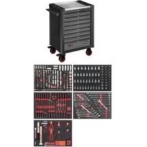 VIGOR Werkstattwagen SeriesL, mit Sortiment, V4560-X, 344-teilig
