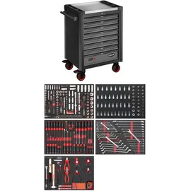 VIGOR Werkstattwagen SeriesL, mit Sortiment, V4560-X, 344-teilig