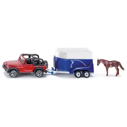Jeep mit Pferdeanhänger