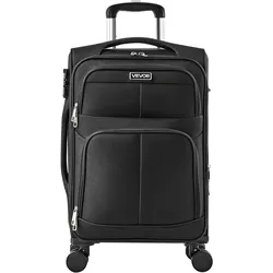 VEVOR Reisetasche Reisekoffer Weichgepäck mit Spinner-Rad Handgepäck Schwarz