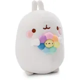 NICI Molang mit Regenbogenblume - Niedliches Stofftier zum Kuscheln und Spielen, Molang Plüschtier für Schmusetierliebhaber - 61166