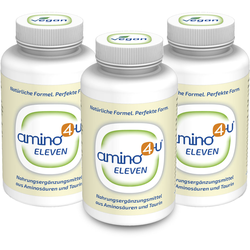 AMINO4U ELEVEN 3 x 120 PRESSLINGE (360 G) AMINOSÄUREN KOMPLEX / 10 AMINOSÄUREN + TaurinDefault Title
