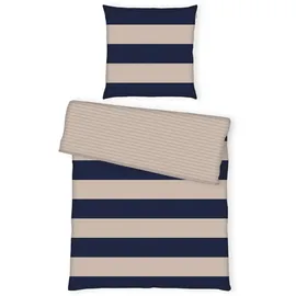 Tom Tailor BOLD STRIPES Beige 200 x 220 cm + 2 x 80 x 80 cm