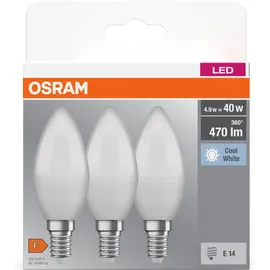 Osram LED-Lampe E14 4,9 W neutralweiß 3 St.