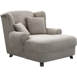 Home Affaire XXL-Sessel HOME AFFAIRE "Oase, B: 120 cm, Sitzhöhe: 50 cm - OTTO. Verlässliche Qualität.", grau (taupe), B:120cm H:101cm T:142cm, 100% Polyester, Sessel, XXL-Sessel, mit 2 Zierkissen & Massivholzfüße, Topseller