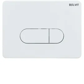 Belvit Berlin Betätigungsplatte für 2-Mengen-Spülung weiß