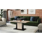 designimpex Couchtisch Design Couchtisch Orion stufenlos höhenverstellbar ausziehbar Esstisch beige|schwarz