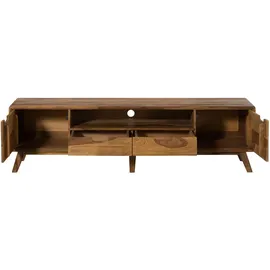 MASSIVMOEBEL24.DE Malmö 2 TV-Lowboard 180x48 cm Braun Holz
