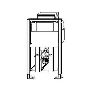 Viega Eco Plus Unterputzspülkasten 455729 Bauhöhe 830mm, Stahl grün