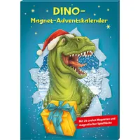 Kaufmann Dino-Magnet-Adventskalender mit 24 coolen Magneten und magnetischer Spielfläche