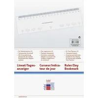 Rido / ide rido idé Kalender-Einlage 'Lineal', transparent