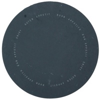 Platzset, räder Dining Schieferplatte Guten Appetit Untersetzer 32 cm schwarz, Räder, (1-St) grau