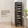 Homcom Schuhregal 30 x 175 x 45 cm stapelbar / schwarz