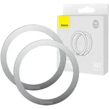 Baseus Halo Series Magnetring silber 2er Set