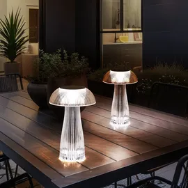 GLOBO LED Tischlampe Silber