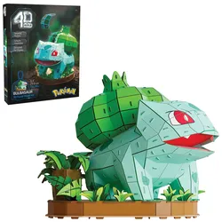 4D Build - Pokémon Bisasam - detailreicher 3D-Modellbausatz