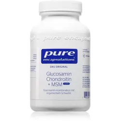 Pure Encapsulations Glucosamin Chondroitin + MSM Kapseln zur Förderung der Gesundheit von Knochen und Gelenken 120 KAP
