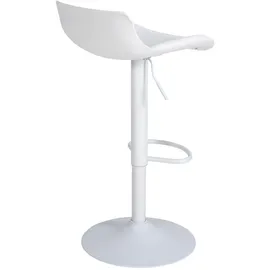 deluke Barhocker, Weiß, Leder, 43x68.5x44 cm, Esszimmer, Barmöbel, Barhocker