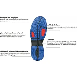 ELTEN AMBITION BOA Low ESD S2, Stahlkappe, leicht, sportlich, Schwarz/Gelb, Größe: 45