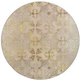 Creative Tops Tischsets, 4er-Set, runde Tischsets mit Korkrücken, luxuriöse Lackierung, Gold Impressions Design Kollektion, 4 Tischsets, 29cm Durchmesser, 1 Set