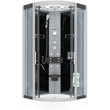 AcquaVapore Komplettdusche Duschkabine Fertigdusche Dusche D58-13T0 90x90 cm, ohne 2k Scheiben Versiegelung
