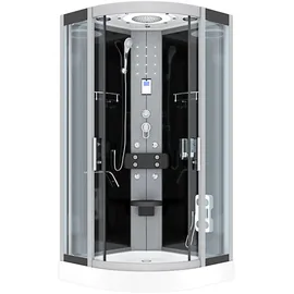 AcquaVapore Komplettdusche Duschkabine Fertigdusche Dusche D58-13T0 90x90 cm, ohne 2k Scheiben Versiegelung