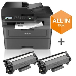 Brother MFC-L2827DWXL S/W-Laser-Multifunktionsdrucker Scanner Kopierer Fax WLAN