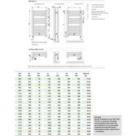 Kermi Badheizkörper Basic-E 524 x 1448 mm 800 W weiß FKS links