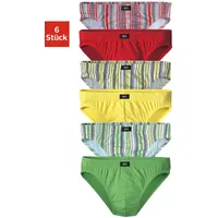 H.I.S. Slip bunt gestreift S 6er Pack