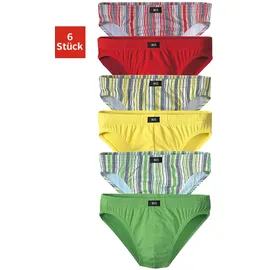 H.I.S. Slip bunt gestreift S 6er Pack