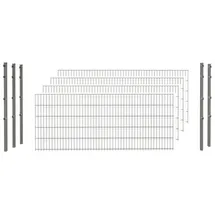 Hadra Doppelstabmattenzaun 1030 x 203 cm Grau/Metall