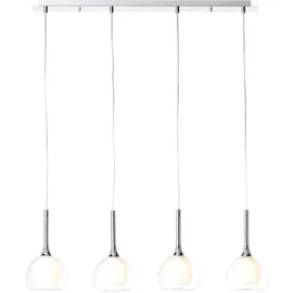 Brilliant Hadan 4-flg. 91 cm Chrom/weiß-transparent