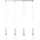 Brilliant Hadan 4-flg. 91 cm Chrom/weiß-transparent