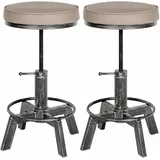 CLP Hocker Destin Kunstleder 2er Set 0 x 0 x 0 cm Silber