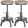 CLP Hocker Destin Kunstleder 2er Set 0 x 0 x 0 cm Silber
