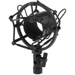 Tiuimk Mikrofonspinne / Mikrofonspinne, Winkelverstellung, für Mikrofone mit 43 mm - 50 mm Durchmesser, Schwarz