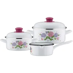 Topf-Set GSW "Hortensie", bunt (weiß, bunt), Töpfe, Induktion