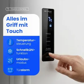 Bomann VS 7372 Vollraumkühlschrank (359 l, 1850 mm hoch, Weiß)