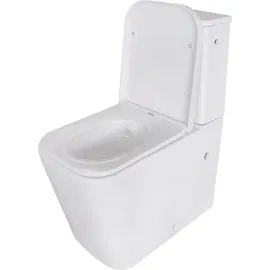 Sanicomfort Aliki Square Stand-WC mit WC-Sitz Weiß