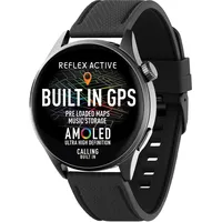 Reflex Active Smart Watch Series 45 BT 45 mm Kunststoffgehäuse Schwarz Sportarmband Schwarz M